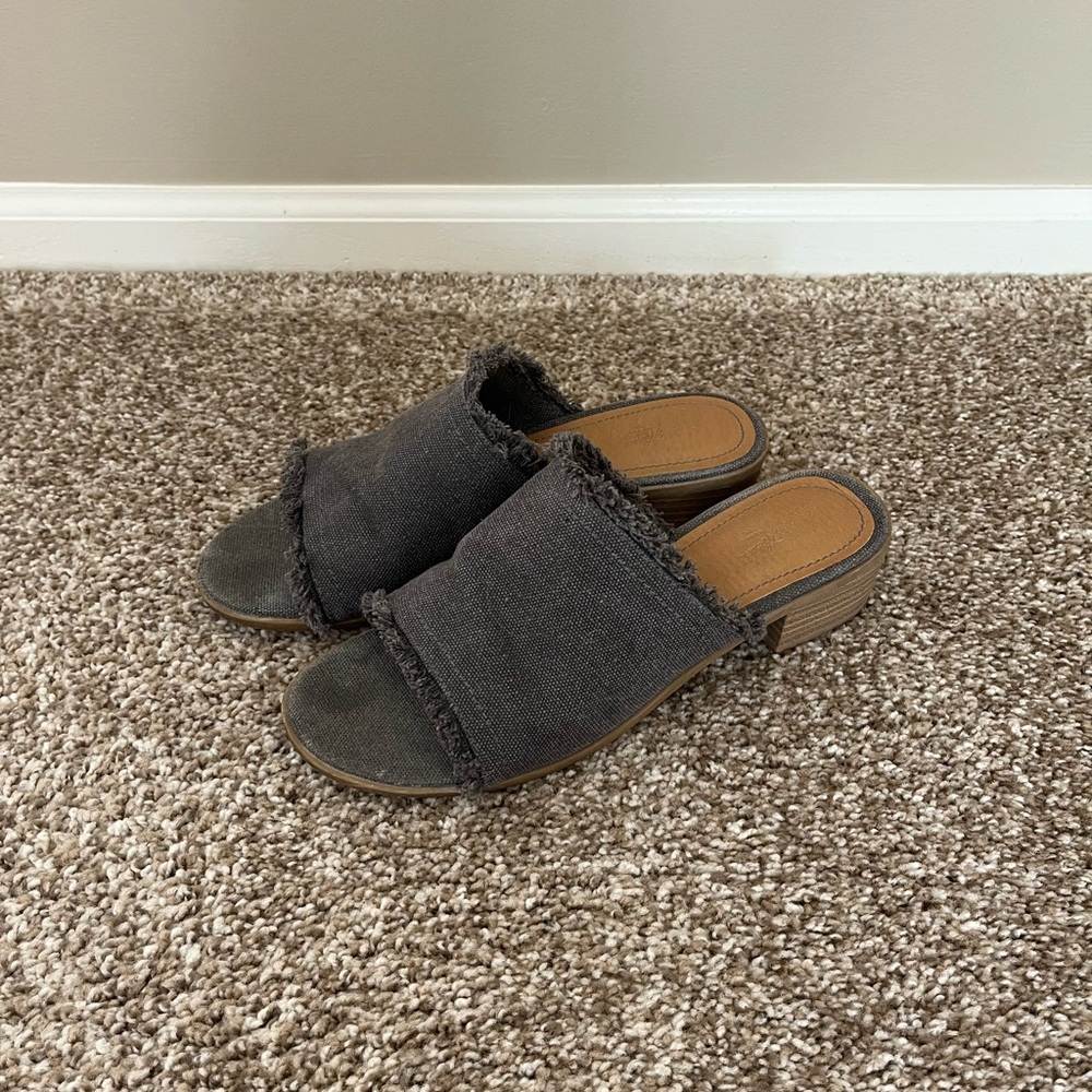 Women's Denim Slide Sandals